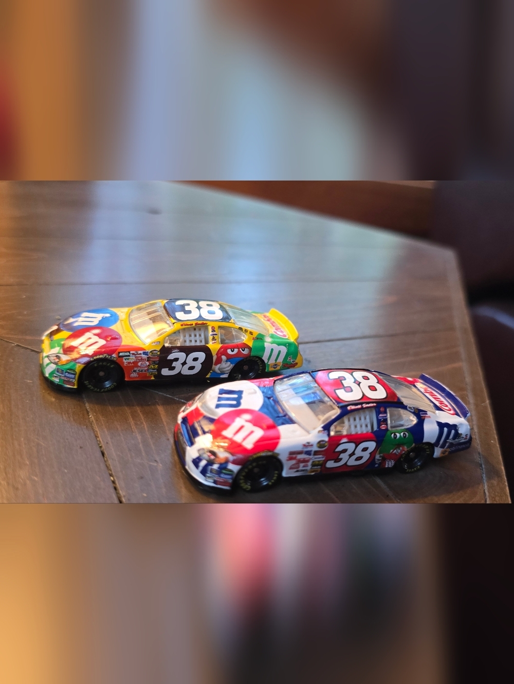Lot 2 Nascar 1:64 Diecast Cars #38 Elliot Sadler M&Ms 4th Of July 2005 Combos